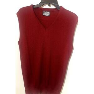 Vintage Royal Knight Burgundy Sweater Vest – Made in USA – Size M
